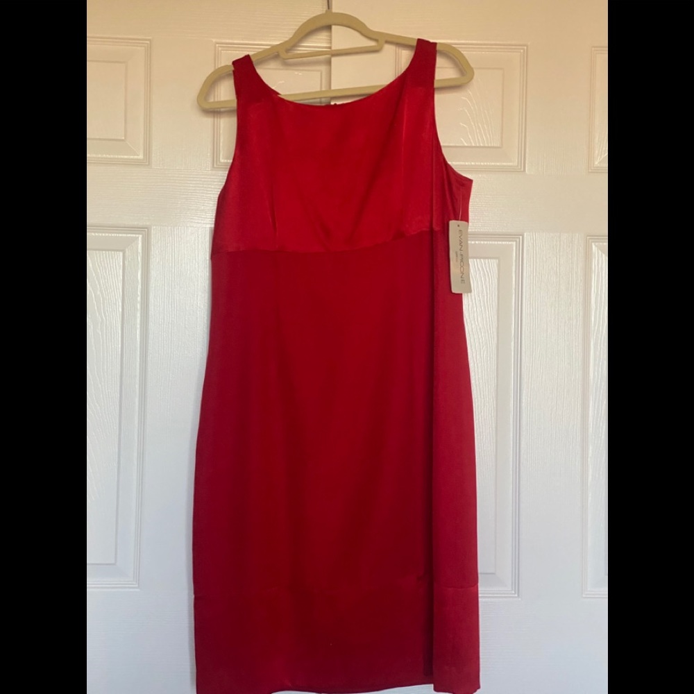 BRAND NEW WITH TAGS Evan Picone bright red dress